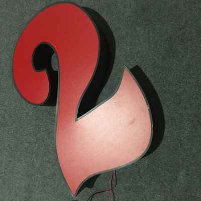 De lichte Vakje Vorm van het de Brieventeken van het Reclamekanaal UVdruk 3D Verlichte UL