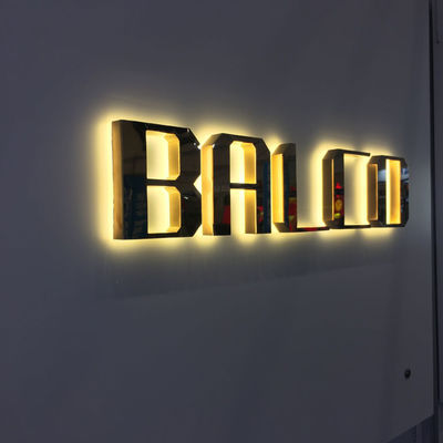 Galvaniserend de Gouden Schroef van het de Brieventeken M4 van het Spiegelmetaal Backlit zet op