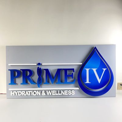 20mm Backlit Geleide Verlichte het Tekenraad van Roestvrij staalbrieven SMD 5050