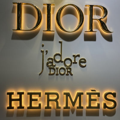 OEM ODM eindigt Backlit van het de Gloedteken van het Brieventeken Acryl de Raadsspiegel