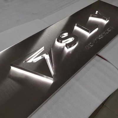 Het vervaardigde Acryl het Tekenraad van de Gloed Backlit Brief Galvaniseren