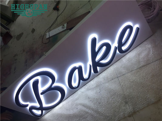 De laser sneed Backlit Signage van het de Raads12v Roestvrije staal van het Brieventeken Brieven