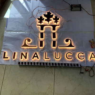 OEM verlichtte Aangestoken de Tekens Backlit Spiegel Pools van de Kanaalbrief