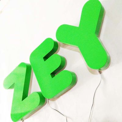 Openlucht 3D Verlicht Geleid Backlit Brieventeken Logo For Business