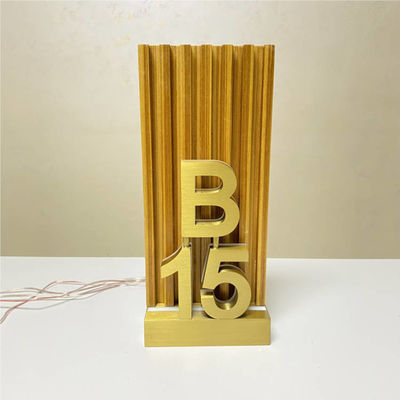 OEM ODM Hotelzaal de DeurNummerplaat 12V van het Aantaltekens Geleide Huis