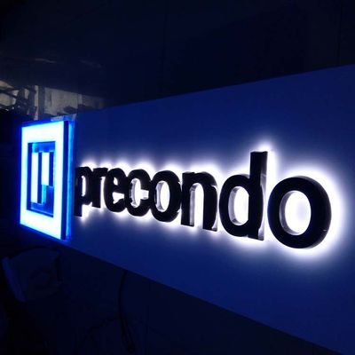 Tekens 40cm van Shopfront Doorzichtige Acryl Backlit Brieven voor Bedrijven