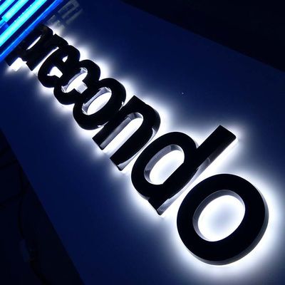 Tekens 40cm van Shopfront Doorzichtige Acryl Backlit Brieven voor Bedrijven