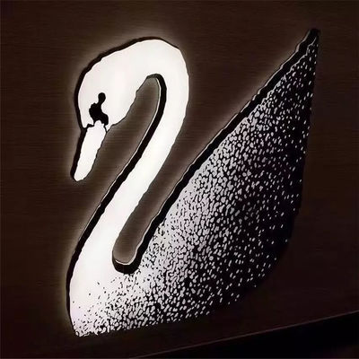 Shopfront leidde Acrylzaken Logo Sign High Brightness Light ondertekent omhoog Raad