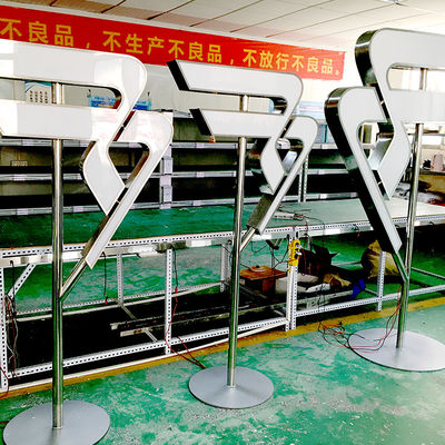 SMD5050 het geleide Acryl 3D Freestanding 50000 Uren van het Brieventeken Werken