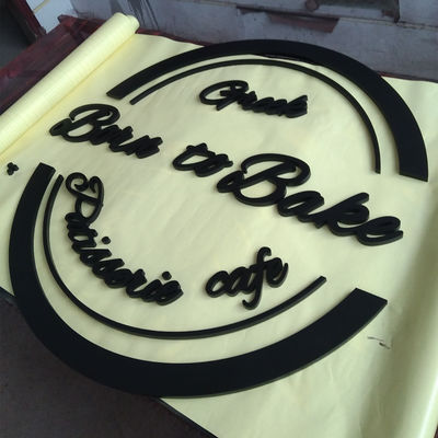 Het acryl 3D Brieventeken verlichtte Brieven niet de Bedrijfs van Logo Wall Mount Logo Sign