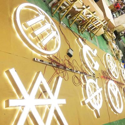 De Tekens van roestvrij staallogo giant light up letters voor Gebeurtenissence ROHS