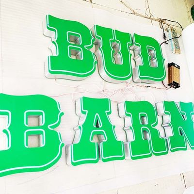 ODM leidde 3d Aluminiumbrieven 10cm Acrylalfabet Licht Vakje