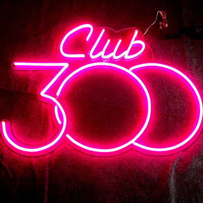 Van het acryl LEIDENE de Muur Neonteken zet Roze Neonlichtteken 12VDC op