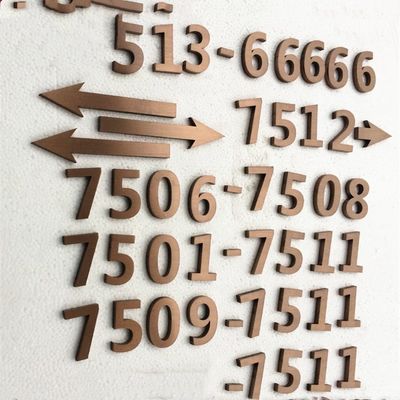 Het Metaalletters en Getallen van het staalhuis Uitstekende Tekens Anti Zure UL