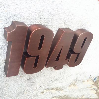 Het Metaalletters en Getallen van het staalhuis Uitstekende Tekens Anti Zure UL