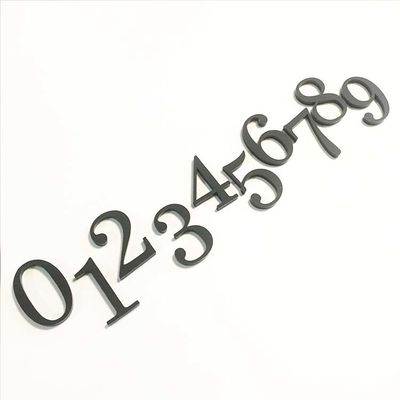 Zwart Matte Acrylic House Number Plaques ondertekent Rekupereerbare OEM ODM