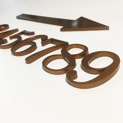 Vlak Verwijderd Acryl van het de Deuraantal van het Brieventeken Stevig Acryl de Tekensce ROHS