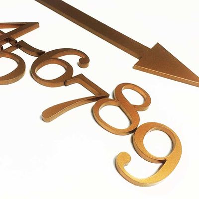 Vlak Verwijderd Acryl van het de Deuraantal van het Brieventeken Stevig Acryl de Tekensce ROHS