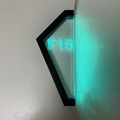 Het flat Gepersonaliseerde 3D RGB RGBW Licht van het Deuraantal op Huisteken