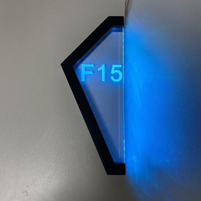Het flat Gepersonaliseerde 3D RGB RGBW Licht van het Deuraantal op Huisteken