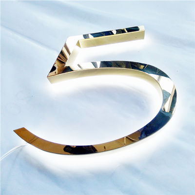 Hoog van het het Huisnummerteken van de Helderheids Gouden Borstel van de de Laserbesnoeiing Ce RoHS