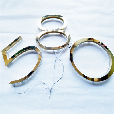 Hoog van het het Huisnummerteken van de Helderheids Gouden Borstel van de de Laserbesnoeiing Ce RoHS