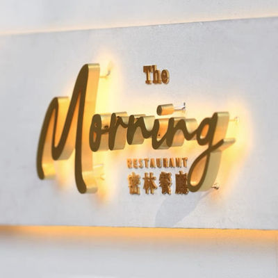 De Laserbesnoeiing van metaallogo and lettering storefront sign 12VDC