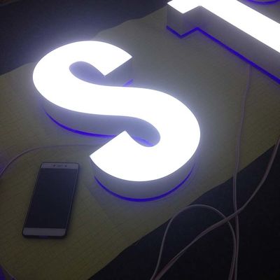 De muur zet 35mm de Acrylwinkels van Front Lit Channel Letters For van het Opslag voorteken op