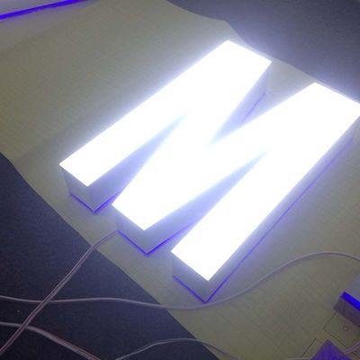 De muur zet 35mm de Acrylwinkels van Front Lit Channel Letters For van het Opslag voorteken op