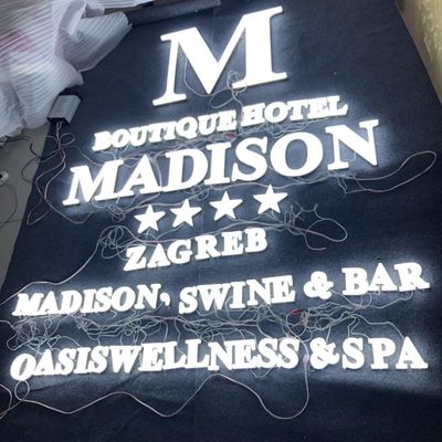 12mm de Acrylbrieven van Bedrijflogo wall sign aluminum channel Antiroest