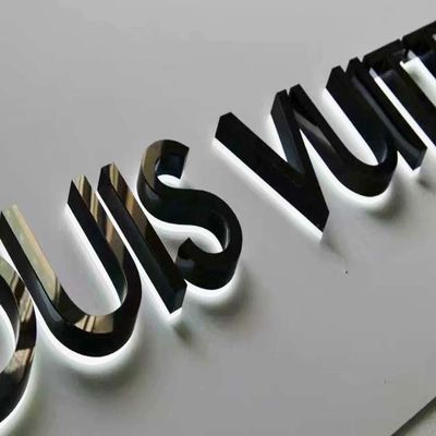 Van de het Kanaalbrief van metaal Omgekeerd Lit de Tekens Reuzelicht op Brievenoem ODM