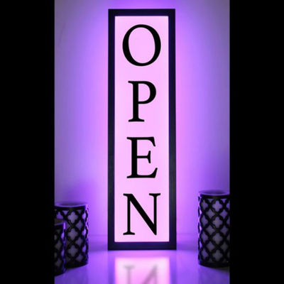 De geleide Kleuren van Front Open Light Box Signage PMS verlichtten 3D Acrylembleem
