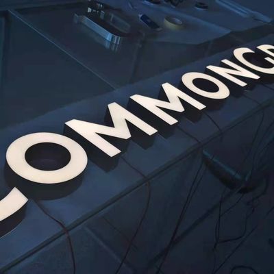 3d Signage van Logo Sign Led Business Shopfront van Roestvrij staalbrieven Ce ROHS