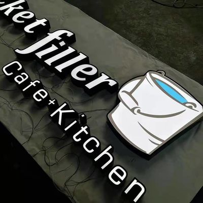 Verlicht Shopfront-de Raadsbedrijf Logo Waterproof IP67 van het Restaurantteken