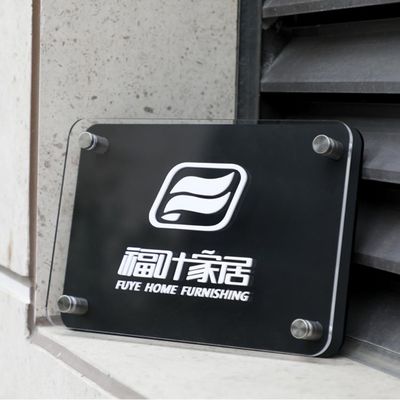 3d Laser sneed Acryl Geschilderde Zijde Onderzochte de Winkelnaam van het Brieventeken Goud