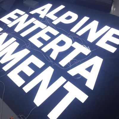 Galvaniseren van douane het 3d Geleide Logo Storefront Sign Stainless Steel