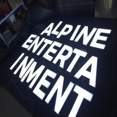 Galvaniseren van douane het 3d Geleide Logo Storefront Sign Stainless Steel