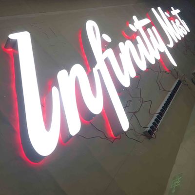 De openlucht van het de Besnoeiingsmetaal van de Douanelaser Raad HIGHSPAN van Logo Signs Light Up Sign