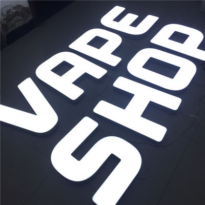 De Detailhandeluithangbord DC12V van het bedrijfs Licht omhoog 3D Brieventeken