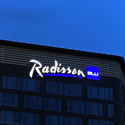 Aantrekkelijke Duurzame 3d Acryl het Restaurantraad 3mm van het Brieventeken Geleide Kanaal