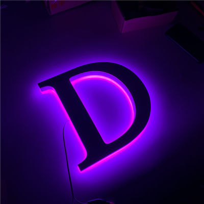 Metaal van het het Teken12v Roestvrije staal van de kanaal leidde 3D Brief Barteken AC110V