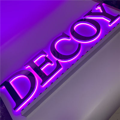 Metaal van het het Teken12v Roestvrije staal van de kanaal leidde 3D Brief Barteken AC110V