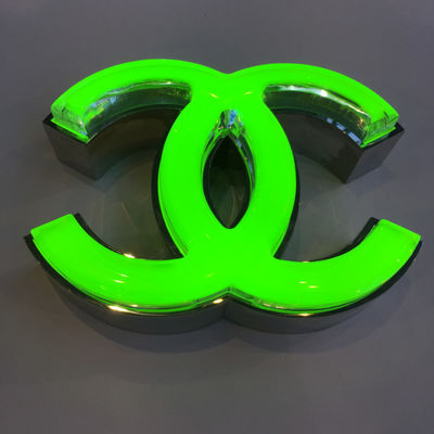 Het waterdichte 3D Alfabet Metaal Verlichte 60HZ van het Brieventeken