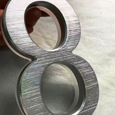 Teken Zwarte Geschilderde 12cm Dikte van de reclame 3D Acryl Backlit Brief