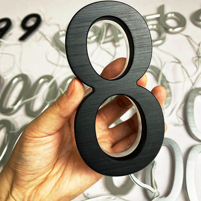 Teken Zwarte Geschilderde 12cm Dikte van de reclame 3D Acryl Backlit Brief