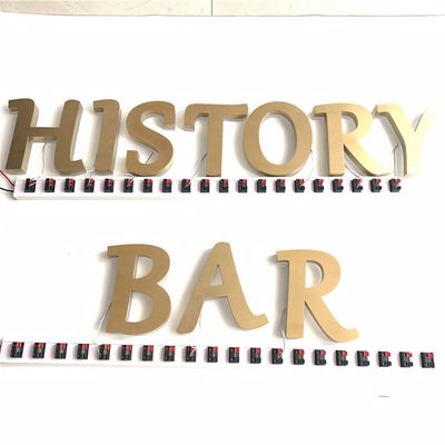 HIGHSPAN van het de Raadsroestvrije staal van het restaurantteken Backlit Ce ROHS