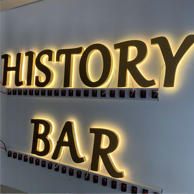 HIGHSPAN van het de Raadsroestvrije staal van het restaurantteken Backlit Ce ROHS