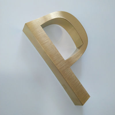 Het binnenlandse Teken van de het Metaalbrief van de Bureaudeur poetste het Geborstelde Elektroplateren van SS304 op