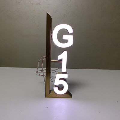 Het aangestoken het Metaaladres van 304 Roestvrij staalbrieven ondertekent Opgepoetst Geborsteld