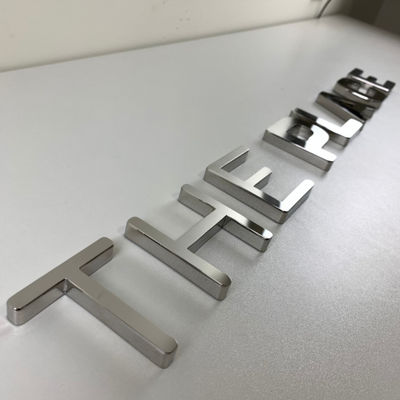 Van de de Spiegel 3D Brief van de Customziedopslag het voor Zilveren Teken Backlit FrontLit